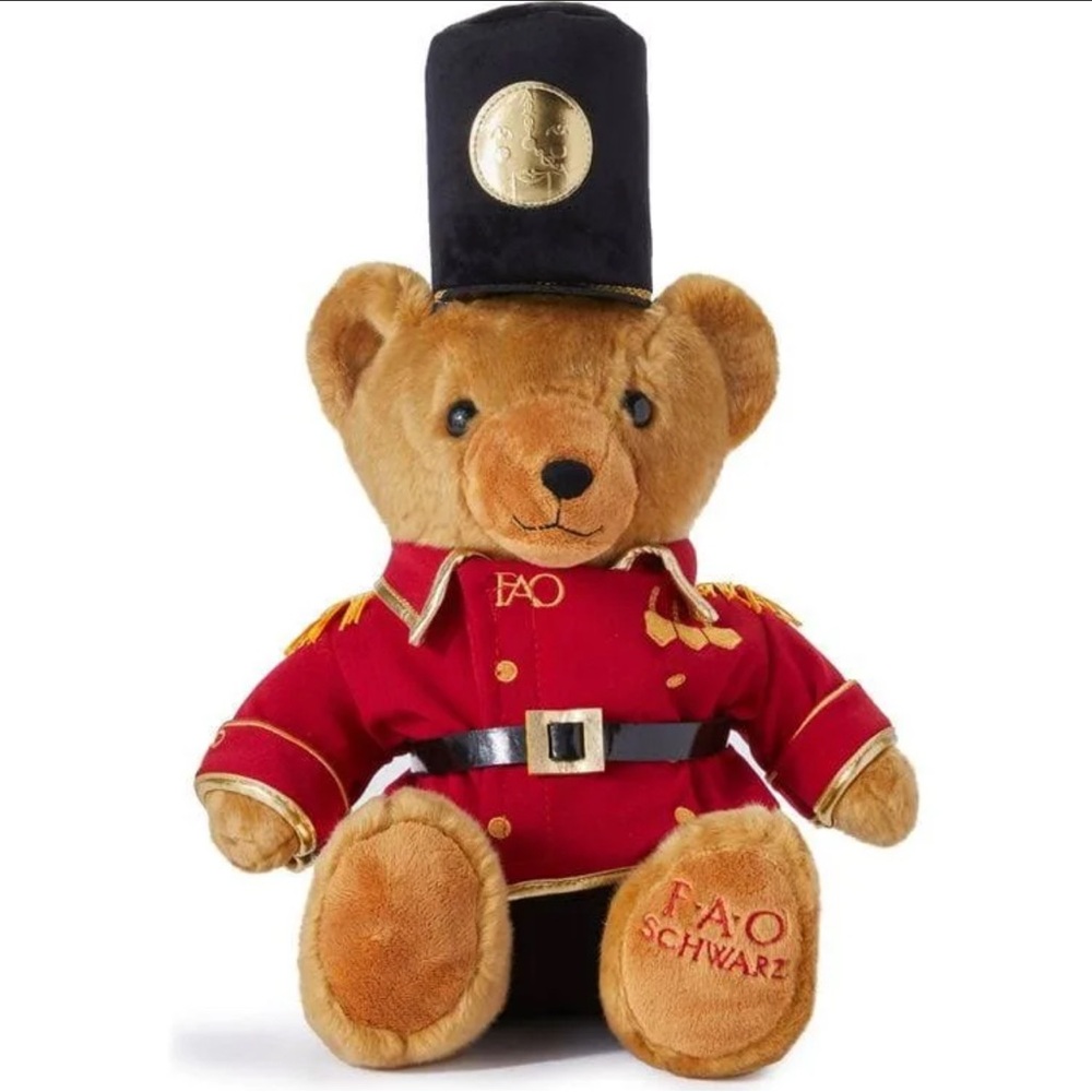 FAO Schwarz Toy Soldier Guard Teddy Bear 16”